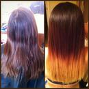 Before & After Ombre