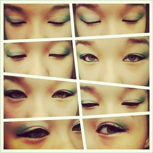 St. Patricks Day eye makeup
