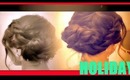 ★ HOLIDAY HAIRSTYLES: HOW TO FRENCH TWIST ROPE BRAID UPDO HAIR TUTORIAL VIDEO FOR MEDIUM LONG HAIR