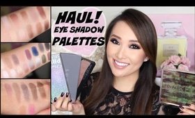 MAKEUP HAUL! NEW EYESHADOW PALETTES + TOP HOLIDAY PICKS/FAVORITES w/ Swatches | hollyannaeree