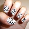Zebra Nails! (: