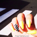 Yellow crosswalk nails