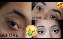 Struggle Brow Transformation / Eye Brow routine ! How I get clean & fill in my brows .
