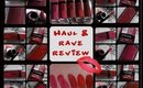 Bourjois Rouge Edition Velvet Matte lipstick HAUL and REVIEW