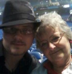 This is my lovely grandmother and I at her first Trans-Siberian Orchestra concert... Don't  hate on the hat :)