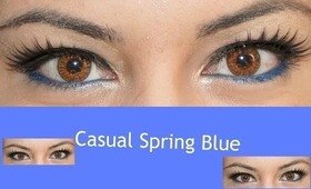 Casual Spring Blue -Makeup Tutorial