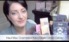 Haul Mac Cosmetics-Kiko-Sleek-Urban Decay-Benefit/Nathalie-BeautyOver40