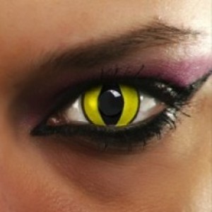 This is some Fierce Stuff! The Cat Eye contact makes up look exotic and exciting! 