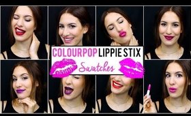 COLOURPOP LIPPIE STIX LIP SWATCHES ♡ | JamiePaigeBeauty