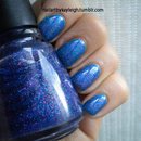 Blue And Purple Glitter