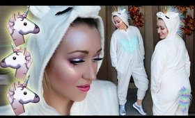 SPARKLY UNICORN TUTORIAL | Lazy Halloween Makeup