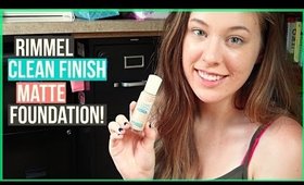 First Impressions ♡ Rimmel Clean Finish Matte Foundation!