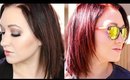 I’M GOING RED! Coloring Hair At Home
