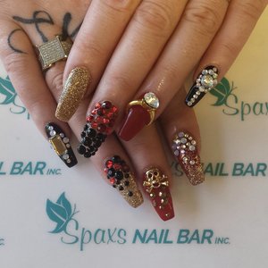 coffin shaped acrylic nails