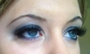 Blue and lashes