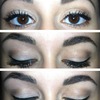 Natural look with liquid eyeliner