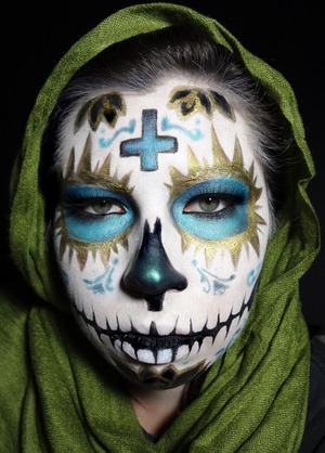 "La Virgen" Dia de Los Muertos makeup