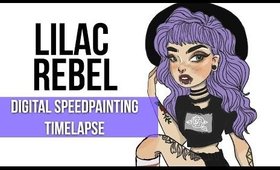 Lilac Rebel Digital Speed Painting TimeLapse