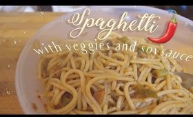 Spaghetti w/ veggies & Soy sauce [one-pot easy to follow tutorial & recipe] 🍝 vegan/vegetarian