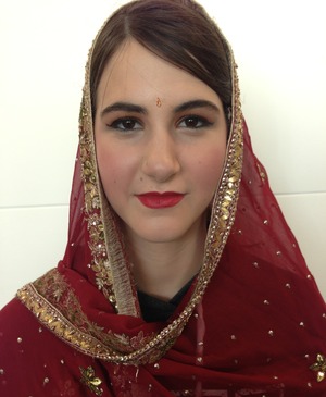 My first go at doing Indian style bridal makeup.