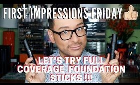 The Best Medium to Full Coverage Foundation Sticks? First Impressions Friday | mathias4makeup