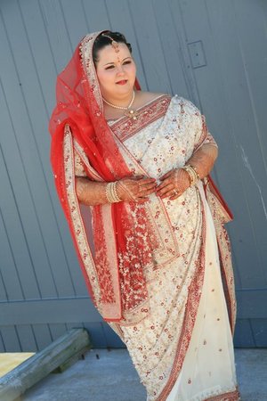 Full on Indian style makeup.... I think I did pretty good for my first time.