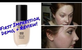 Makeup Forever Water Blend Foundation Review/Demo *DRY SKIN* | Abi Kat