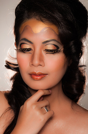 The piece was submitted for Illamasqua's Gold Freak Contest. It wasn't selected but we did have fun at the shoot. =)