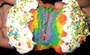 Mini Psychedelic Rainbow Cupcakes