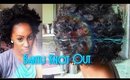 How to Bantu Knot Out on Stretched (Blown) 4a Fine Natural Hair