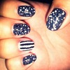 chunky glitter and stripes!