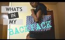 What's In My Backpack | 2015