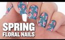 Easy Spring Floral Nail Art