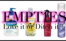 Empties: Skincare, Hair, Beauty