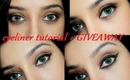 Beginners eyeliner tutorial & Loreal kajal magique review + GIVEAWAY