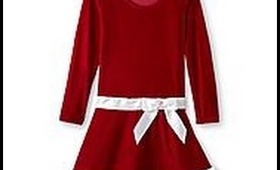 Where to purchase Girl's Red Velvet long sleeve Holiday Editions Dress by KMART kids outfits