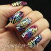Leopard and zebra print on a holo patchwork