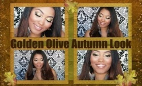 Fall Makeup Series: Golden Olive Autumn Eyes & Warm Nude Lips