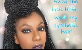 Rinsing Synthetic hair using Outre X-pression Senegalese Twist |Crochet Re-Install Prep