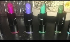Ka'ior lip swatches 6 colors