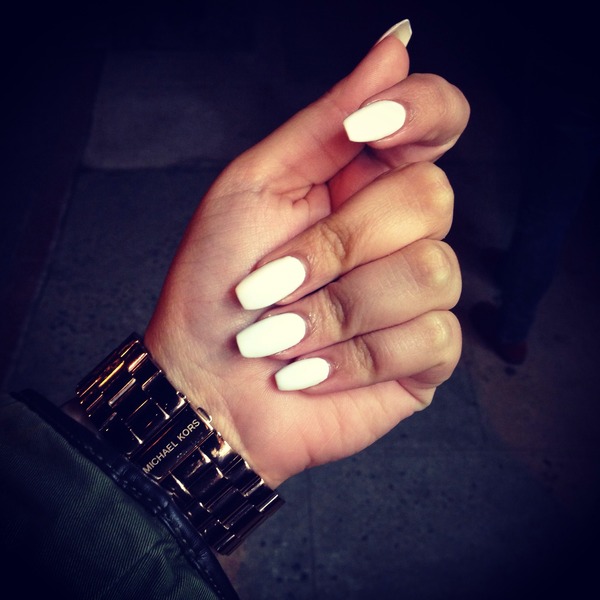 All white nails :) | Jazzmyn Z.'s Photo | Beautylish