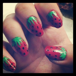 Strawberry type nails