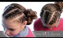 How To: French Rope Twist Braids & Side Bun | Pretty Hair is Fun