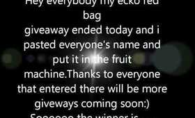 Winner of the Ecko Red Bag