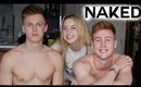 Naked Q&A (feat. Caspar Lee & Josh) | Alexa Losey
