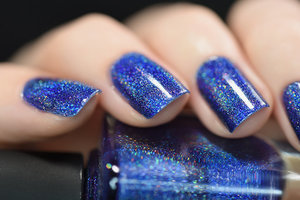 ILNP.com - Honor Roll is a luscious navy nail blue nail polish packed with tons of holographic goodness! Honor Roll is definitely at the top of its class!

Honor Roll is part of ILNP's new "Ultra Holo" class of super intense holographic nail polishes; specifically formulated for maximum, in-your-face holographic sparkle!
