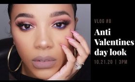 Anti Valentine's Day Look | Using Huda Beauty Dessert Dust | leiydbeauty