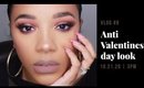Anti Valentine's Day Look | Using Huda Beauty Dessert Dust | leiydbeauty