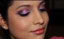 Glitter Holiday / Christmas Purple & Burgundy Makeup