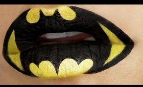 Superheroes Lip Art Tutorial: Batman